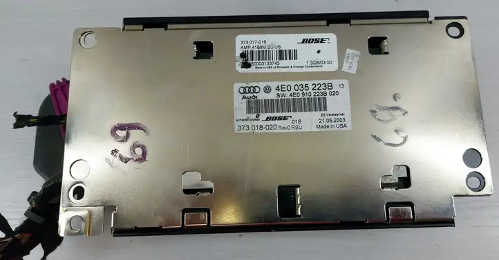 Audi A8 S8 D3 4E (2002 - 2005) 4E0035223B Блок Hi-Fi аудиосистемы — фото 1