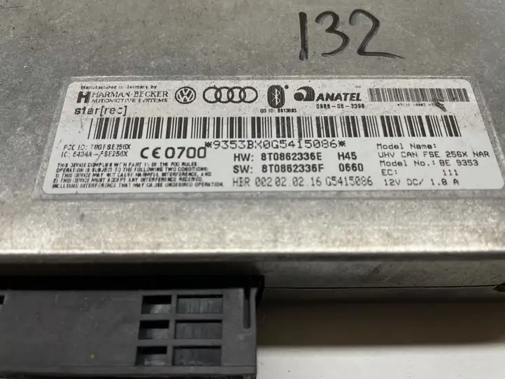 Audi A4 S4 B8 8K (2007 - 2011) 8T0862336F Bluetooth модуль — фото 1