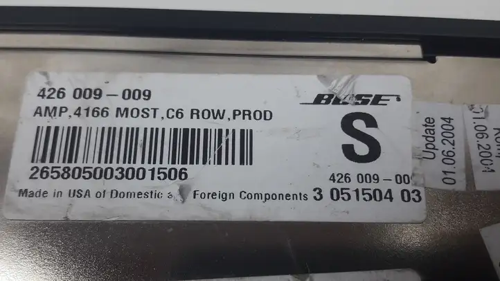 Audi A6 S6 C6 4F (2004 - 2008) 4F5035223A Усилитель звука — фото 5