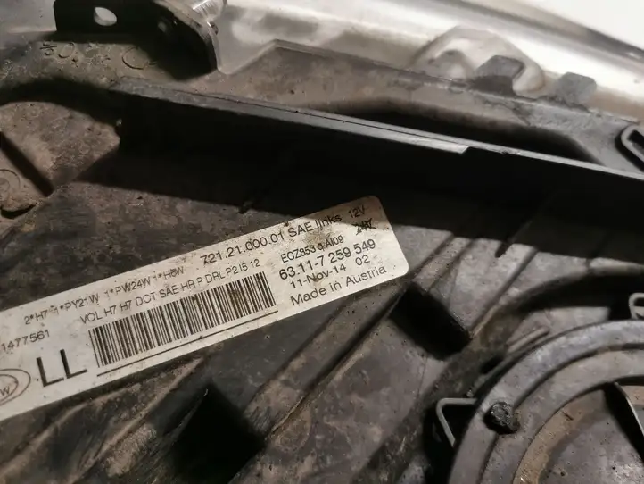 BMW 3 F30 F35 F31 (2012 - 2018) 7259549 Передняя фара — фото 2