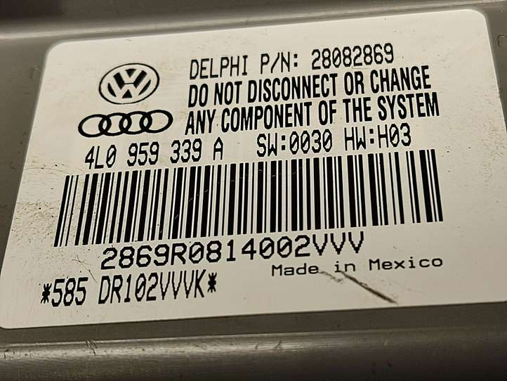 Audi Q7 (2005 - 2009)  4L0959339A Модуль управления сидением