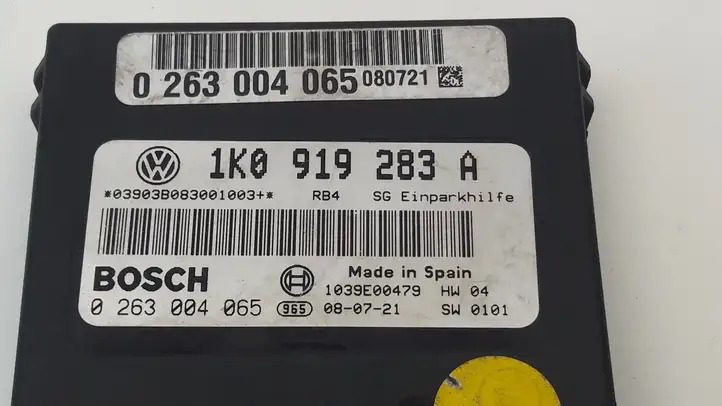 Volkswagen Golf V (2003 - 2009) 1K0919283A Блок управления парктрониками — фото 4