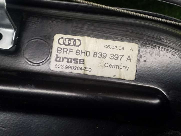 Audi A4 (2007 - 2011)  8H0839397A Передний комплект электрического механизма для подъема окна