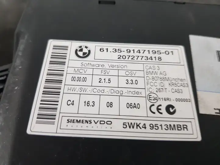 BMW 3 E90 E91 (2005 - 2012) 9147195 Модуль комфорта — фото 3