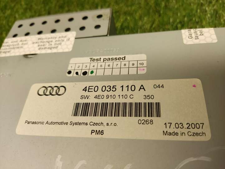 Audi A6 (2008 - 2011)  4E0035110A Радио/ проигрыватель CD/DVD / навигация