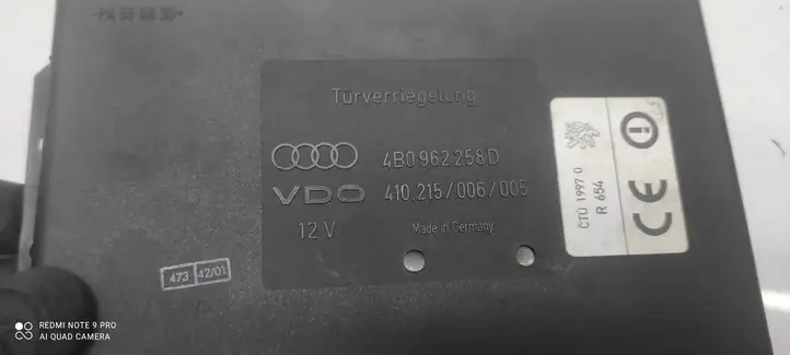 Audi A6 S6 C5 4B (1997 - 2001) 4B0962258D Модуль комфорта — фото 3