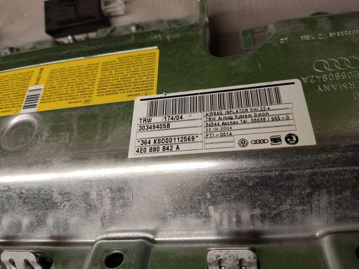 Audi A8 (2005 - 2007)  4E0880842A Подушка безопастности пассажира