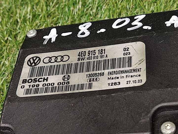Audi A8 (2002 - 2005)  4E0915181 Другие блоки управления / модули
