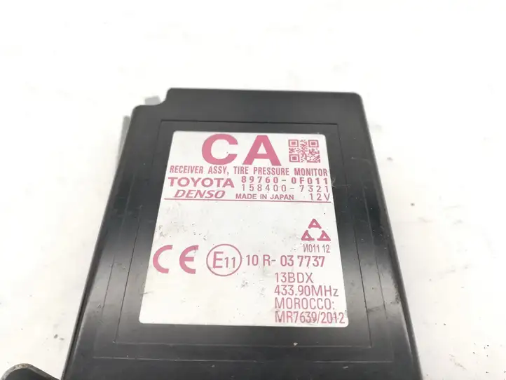 Toyota Verso (2012 - 2015)  897600F011 Блок управления давления в шинах