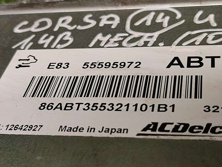 Opel Corsa D (2010 - 2014)  55595972 Блок управления двигателем ECU