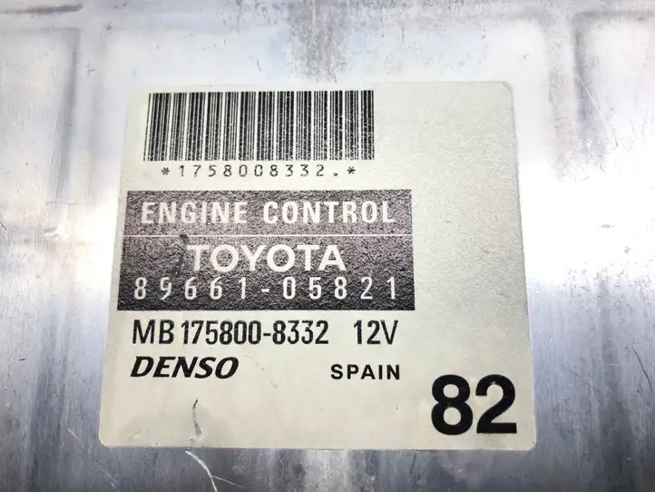 Toyota Avensis T250 (2003 - 2006) 8966105821 Блок управления двигателем (ЭБУ) — фото 5