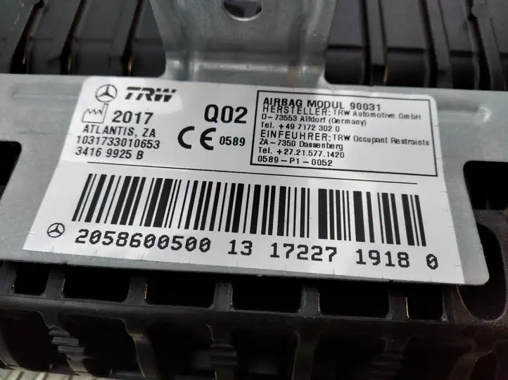Mercedes-Benz C W205 (2014 - 2021) 2058600500 Подушка безопасности пассажира — фото 2