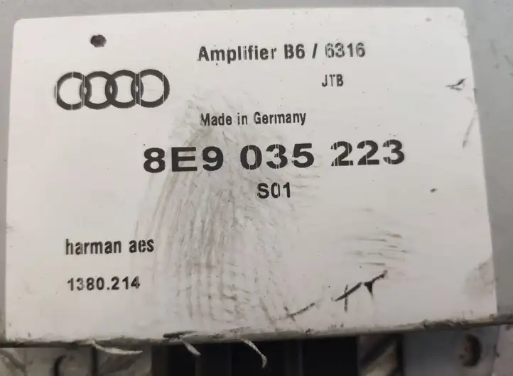 Audi A4 S4 B8 8K (2007 - 2011) 8E9035223 Усилитель звука — фото 3