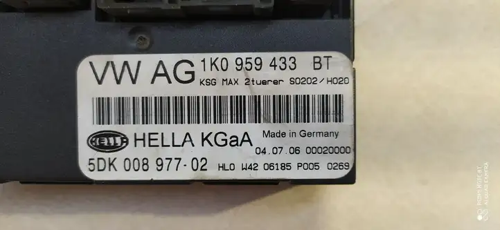 Volkswagen Jetta V (2005 - 2010) 1K0959433BT Модуль комфорта — фото 2