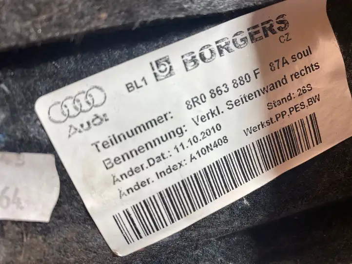 Audi Q7 4L (2009 - 2015) 8R0863880F Боковая обшивка багажника — фото 2
