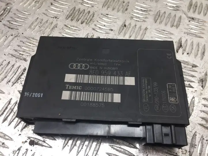 Audi A4 S4 B6 8E 8H (2000 - 2006) 8E0959433AF Модуль комфорта — фото 1