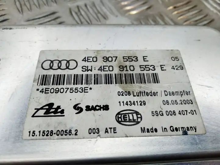 Audi A8 S8 D3 4E (2002 - 2005) 4E0907553 Блок управления подвеской — фото 2