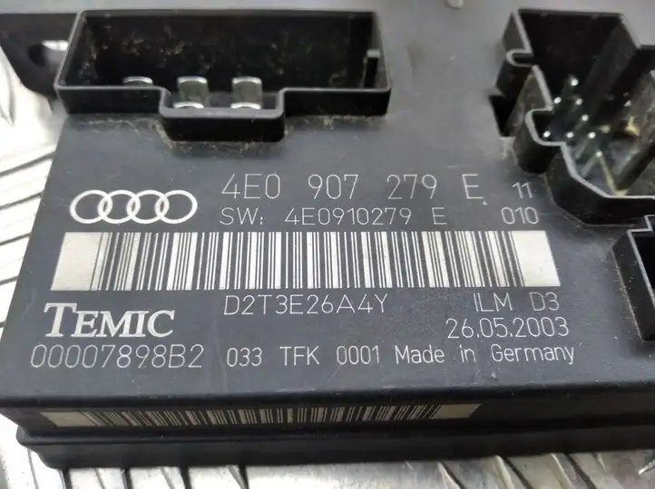 Audi A8 S8 D3 4E (2002 - 2005) 4E0907279 Модуль комфорта — фото 3