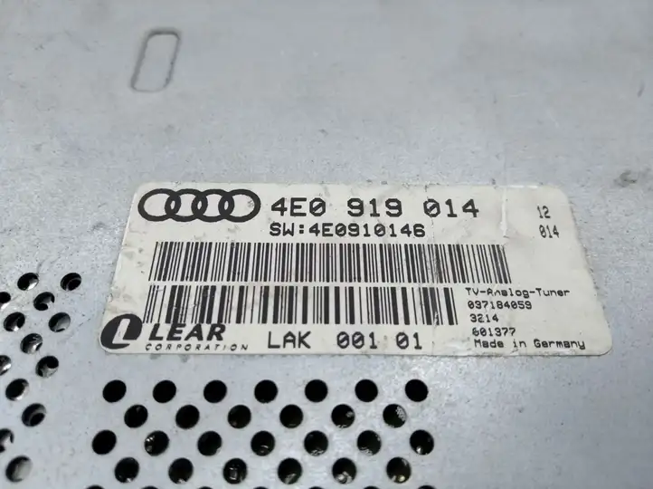 Audi A8 S8 D3 4E (2002 - 2005) 4E0919014 Прочие блоки управления — фото 2