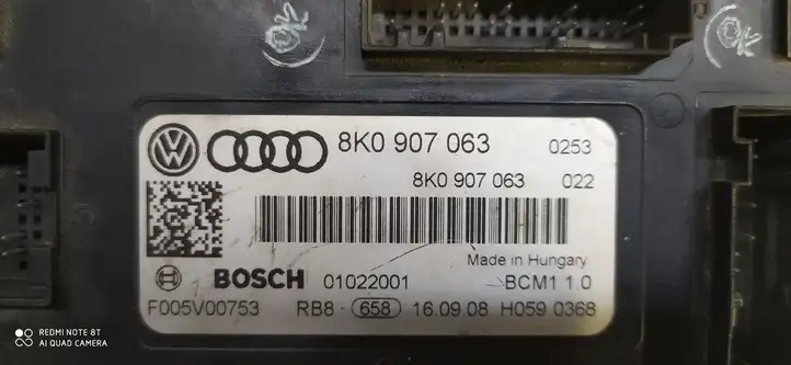 Audi A4 S4 B8 8K (2007 - 2011) 8K0907063 Модуль комфорта — фото 2
