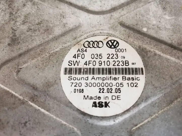 Audi A6 S6 C6 4F (2004 - 2008) 4F0035223 Усилитель звука — фото 5