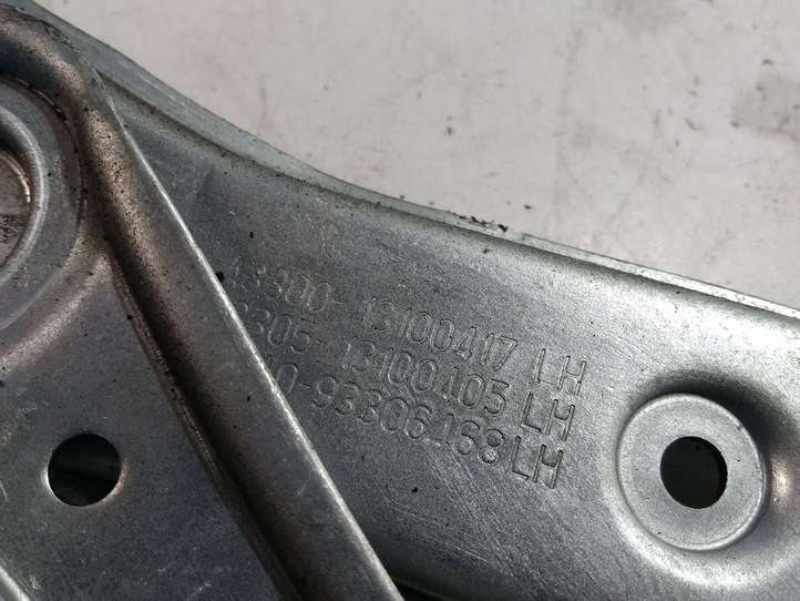 Opel Astra (2004 - 2009)  13100417 Передний комплект электрического механизма для подъема окна