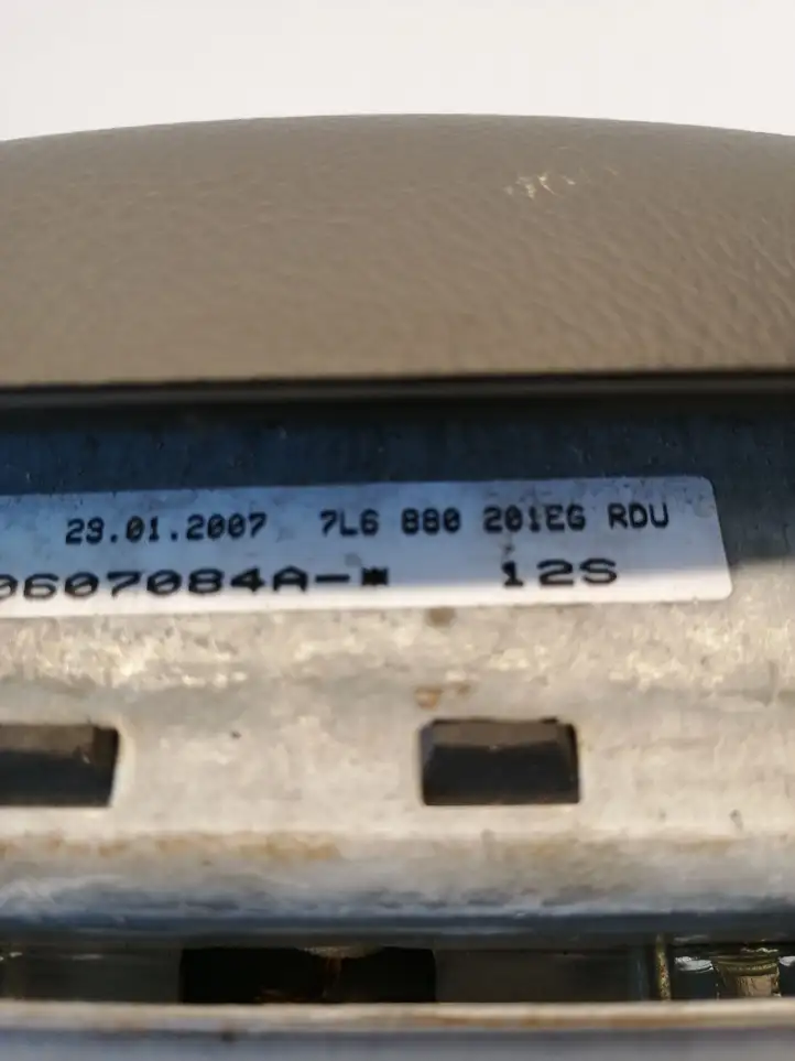 Volkswagen Touareg I (2002 - 2010) 7L6880201EG Подушка безопасности руля — фото 3