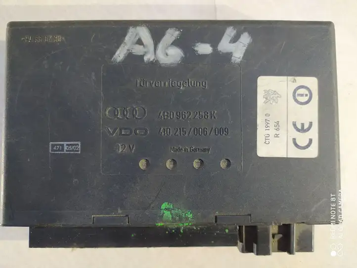 Audi A6 S6 C5 4B (1997 - 2001) 4B0962258K Модуль комфорта — фото 1