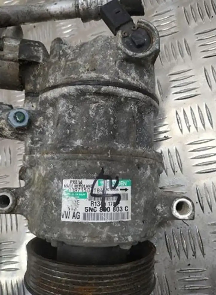 Volkswagen Golf V (2003 - 2009) 5N0820803C Компрессор (насос) кондиционера воздуха — фото 3
