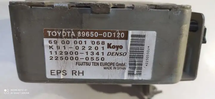 Toyota Yaris (2005 - 2009) 896500D120 Блок управления усилителем руля — фото 3