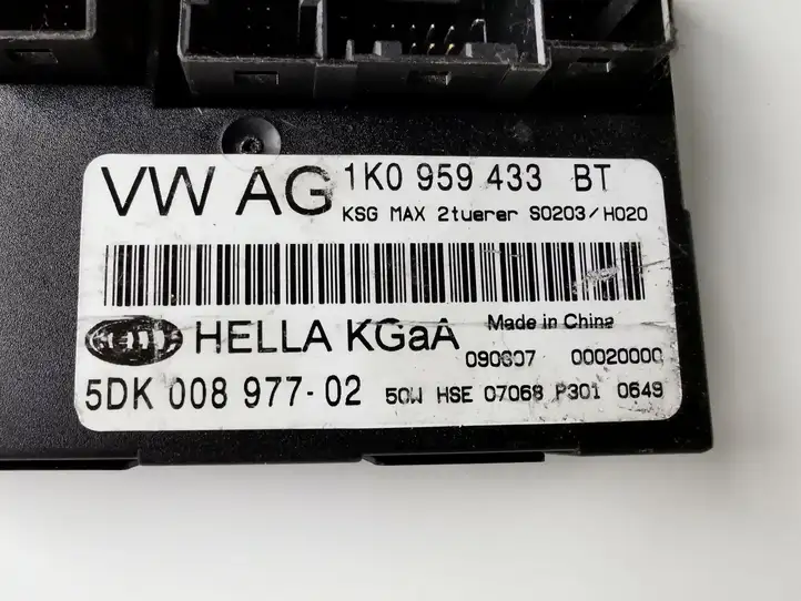 Volkswagen Golf V (2003 - 2009) 1K0959433BT Модуль комфорта — фото 4