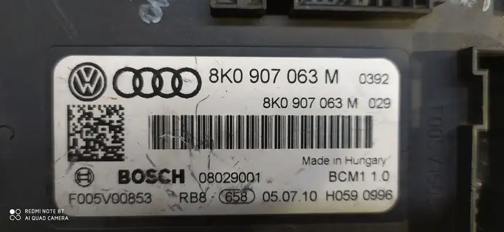 Audi A4 S4 B8 8K (2007 - 2011) 8K0907063M Модуль комфорта — фото 2