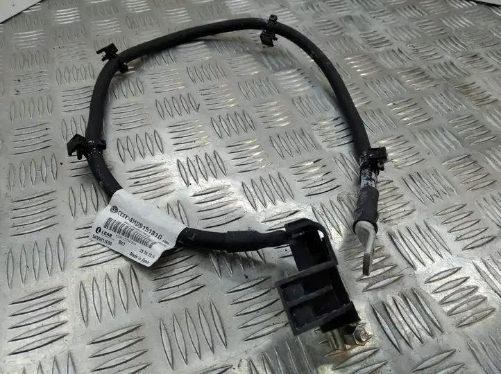 Audi A6 S6 C6 4F (2004 - 2008) 4H0915181G Минусовой провод аккумулятора — фото 1