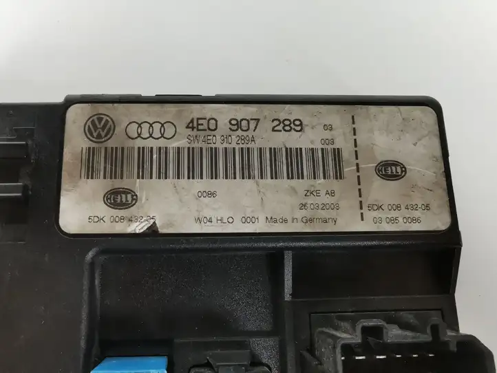 Audi A8 S8 D3 4E (2002 - 2005) 4E0907289 Модуль комфорта — фото 4