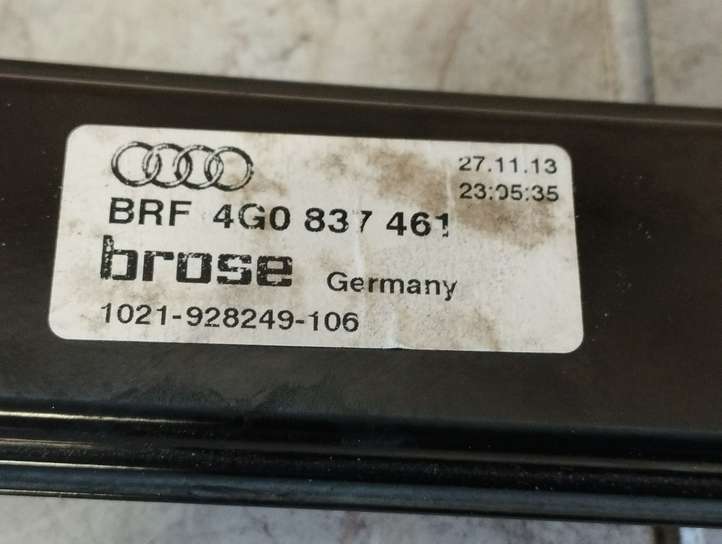 Audi A6 (2011 - 2014)  4G0837461 Механизм для электрического подъема окон передней двери (без двигателя)