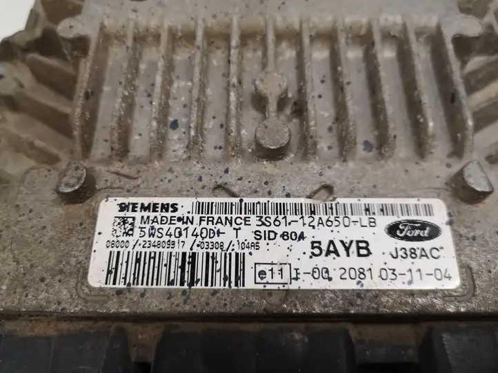 Ford Fiesta (2000 - 2005) 3S6112A650LB Блок управления двигателем (ЭБУ) — фото 2