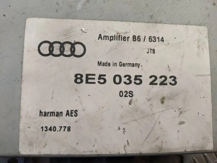 Audi A4 S4 B7 8E 8H (2004 - 2009) 8E5035223 Усилитель звука — фото 5