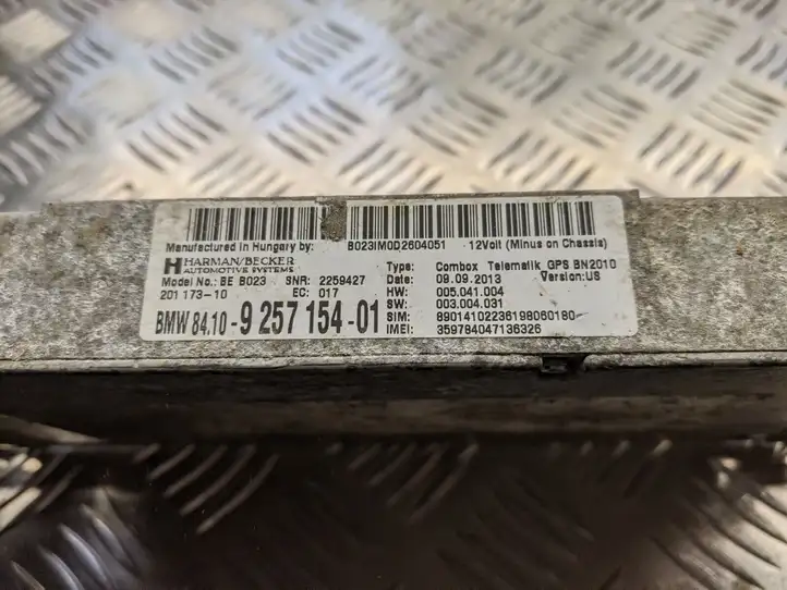 BMW 3 F30 F35 F31 (2012 - 2018) 9257154 Усилитель звука — фото 5