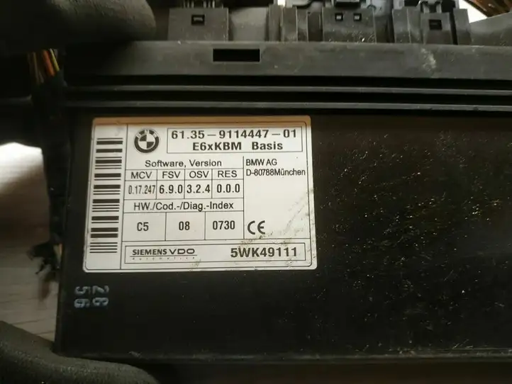 BMW 5 E60 E61 (2004 - 2010) 9114447 Модуль комфорта — фото 4
