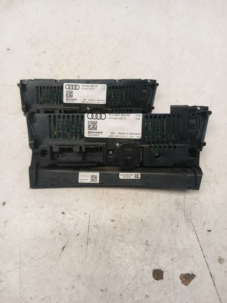 Audi A4 (2007 - 2011)  8T2820043AF Блок управления кондиционера воздуха / климата/ печки (в салоне)
