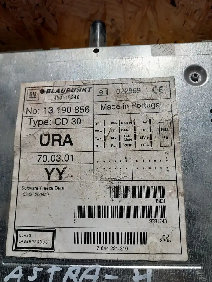 Opel Astra H (2004 - 2009) 453116246 Магнитола / мультимедийная система — фото 4