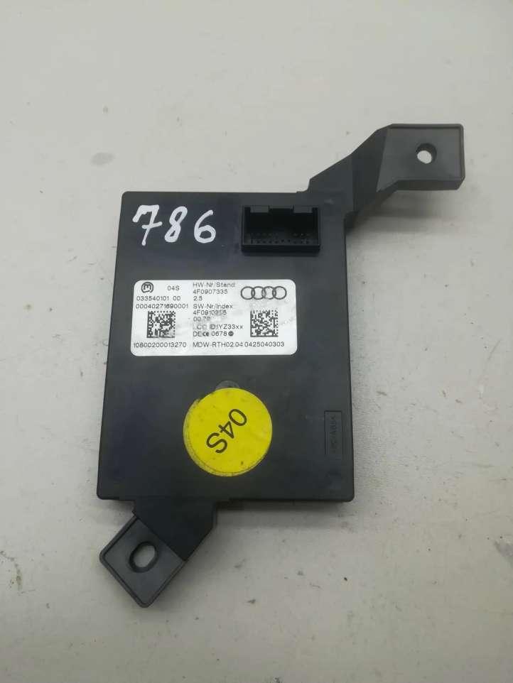 4f0907335 Audi A6 S6 C6 4F Beraktės sistemos KESSY (keyless) valdymo blokas/ modulis