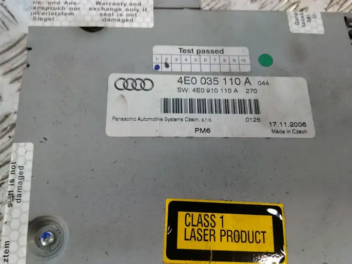 Audi A6 S6 C6 4F (2004 - 2008) 4E0035110A Магнитола / мультимедийная система — фото 2