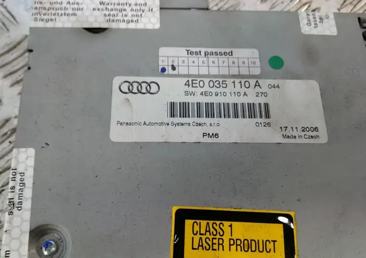 Audi A6 S6 C6 4F (2004 - 2008) 4E0035110A Магнитола / мультимедийная система — фото 3
