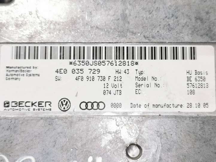 Audi A6 allroad (2006 - 2008)  4E0035729 Блок управления MMI