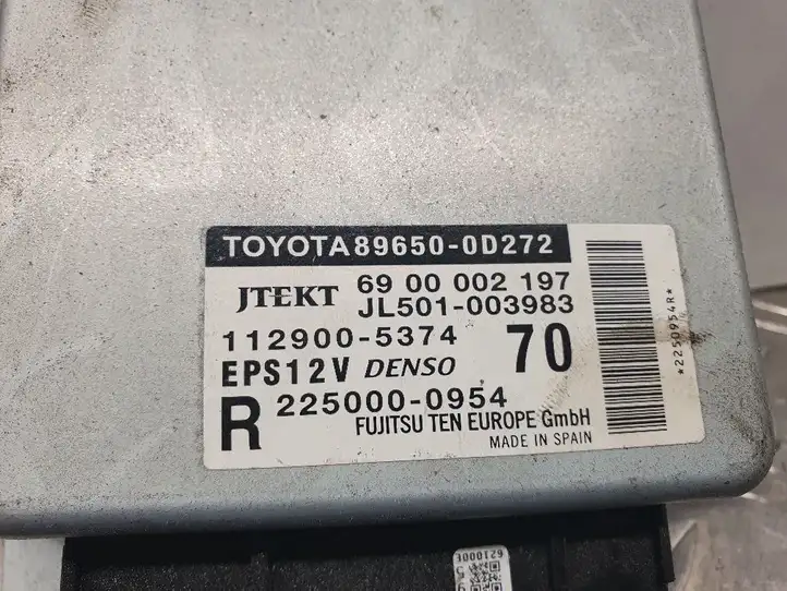 Toyota Yaris (2009 - 2012) 896500D272 Блок управления усилителем руля — фото 2