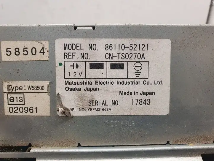 Toyota Yaris (2003 - 2005) 8611052121 Включатель (включатели) управления бортового компьютера — фото 3