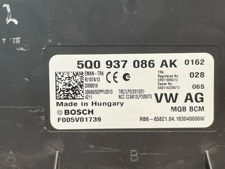 Skoda Octavia Mk3 (5E) (2013 - 2019) 5Q0937086AK Модуль комфорта — фото 3