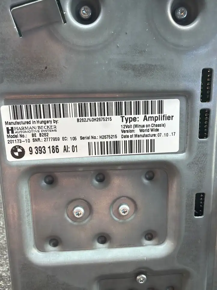 BMW 3 F30 F35 F31 (2012 - 2018) 9393186 Усилитель звука — фото 6