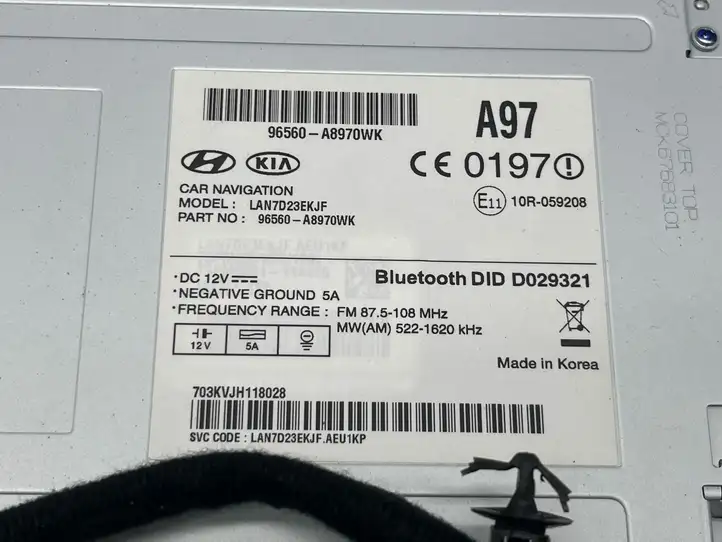 Kia Optima (2015 - 2018) 96560A8970WK Магнитола / мультимедийная система — фото 5